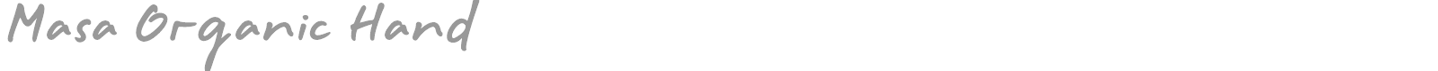 Masa Organic Hand font preview
